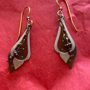 Vintage charm drop earrings